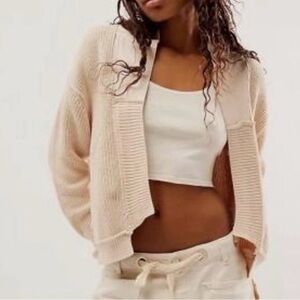 We The Free Cream Cardigan Sweater